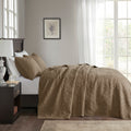 Reversible Bedspread Set Mocha King Mocha Cotton