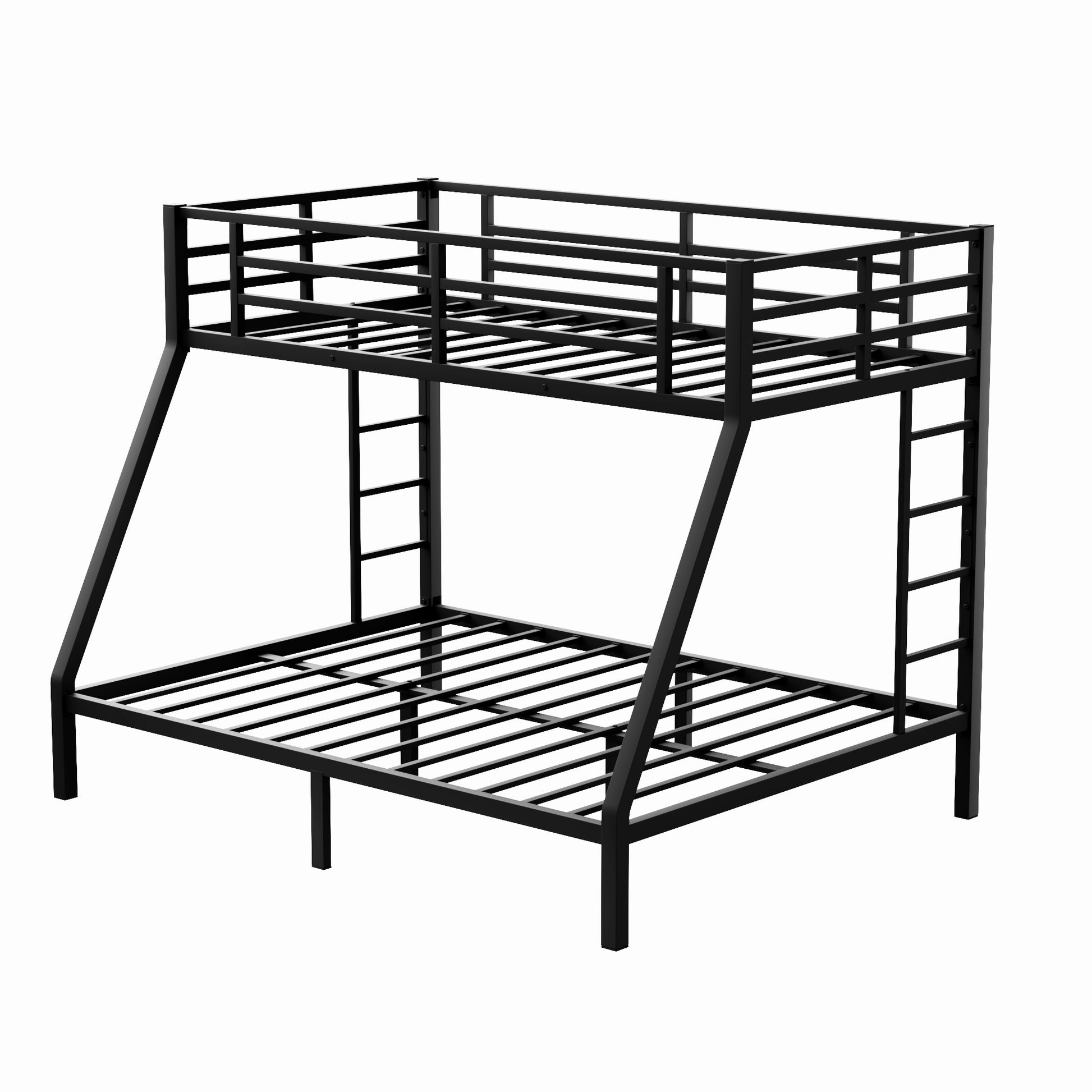 Metal Twin Xl Over Queen Bunk Bed For Teens And Adults,Space Saving Noise Reduced No Box Spring Needed Expect Arrive Date 2024 7 17 Twin Xl Black Metal