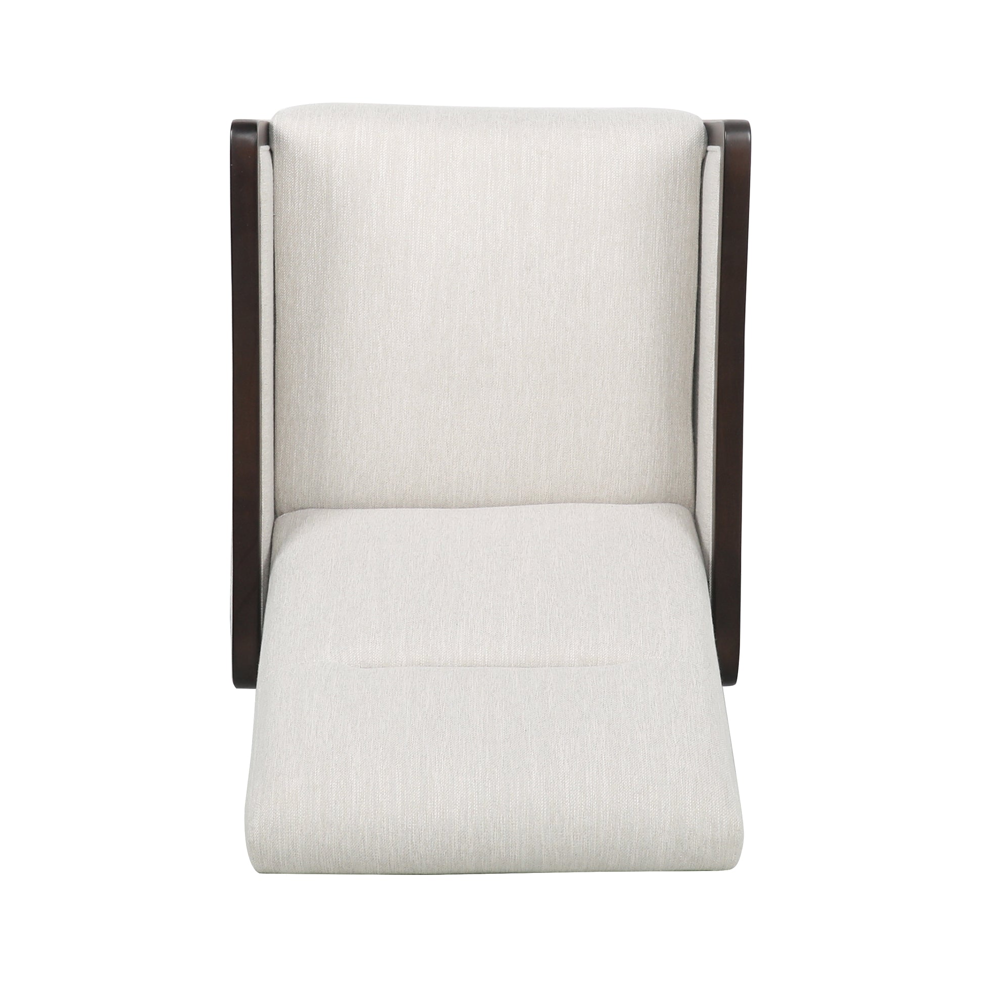 Recliner Chair Beige Fabric