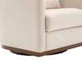 Coolmore Swivel Barrel Chair, Comfy Round Accent Sofa Chair For Living Room, 360 Degree Swivel Barrel Club Chair, Leisure Arm Chair For Nursery, Hotel, Bedroom, Office, Lounge Beige Chenille Beige Primary Living Space Foam Chenille