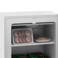 Homcom Upright Freezer, 3.0 Cubic Feet Compact Mini Freezer With Reversible Single Door And Adjustable Thermostat, Small Freezer For Home, Dorm, Apartment, Home Office, White White Steel