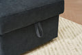 Sectional Sofa Bed L Shaped Sofa Couch Bed With Usb Port, Reversible Sofa Couch Sleeper With Pull Out Bed, Chaise With Storage, Pull Out Couch For Living Room Black Wood Fabric 3 Seat
