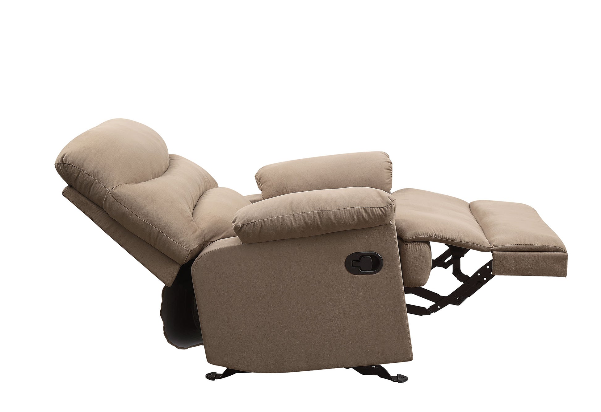 Arcadia Light Brown Microfiber Motion Recliner Light Brown Microfiber