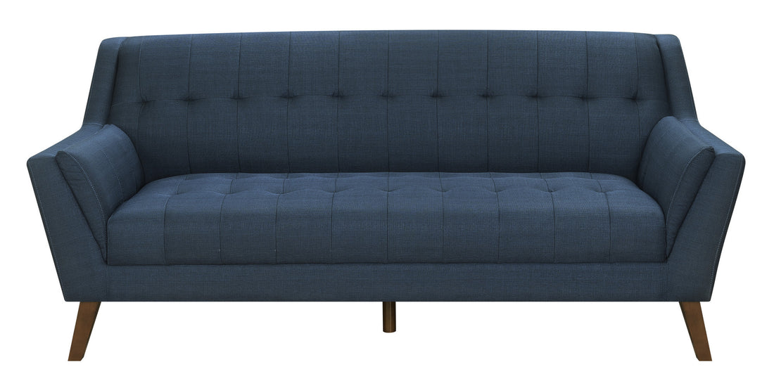 Browning Blue Sofa Blue Foam Engineered Wood 3 Seat