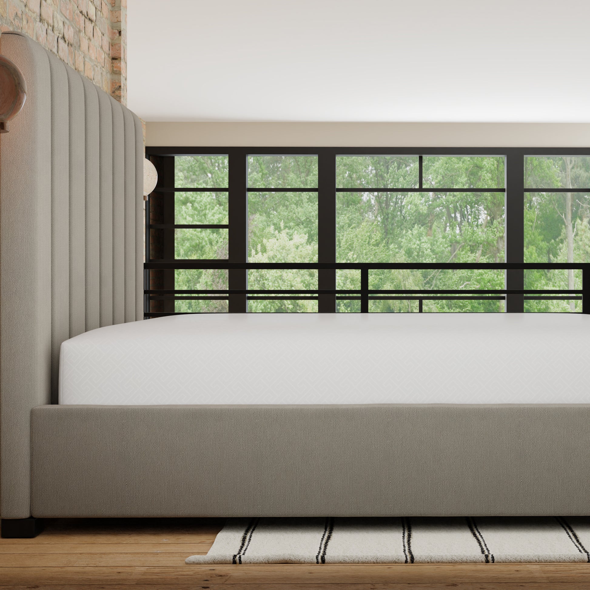 Fresh Woven Microfiber Water Resistant Mattress Protector With Heiq Cooling Cal King White Cotton California King