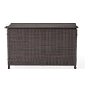 Blake Wicker Cushion Box Brown Multi Rattan
