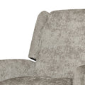 Oversized Textured Fabric Pushback Recliner Dark Beige And Dark Brown Beige Fabric