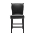 Carrara Counter Chair Set Of 2 Black Black Wood