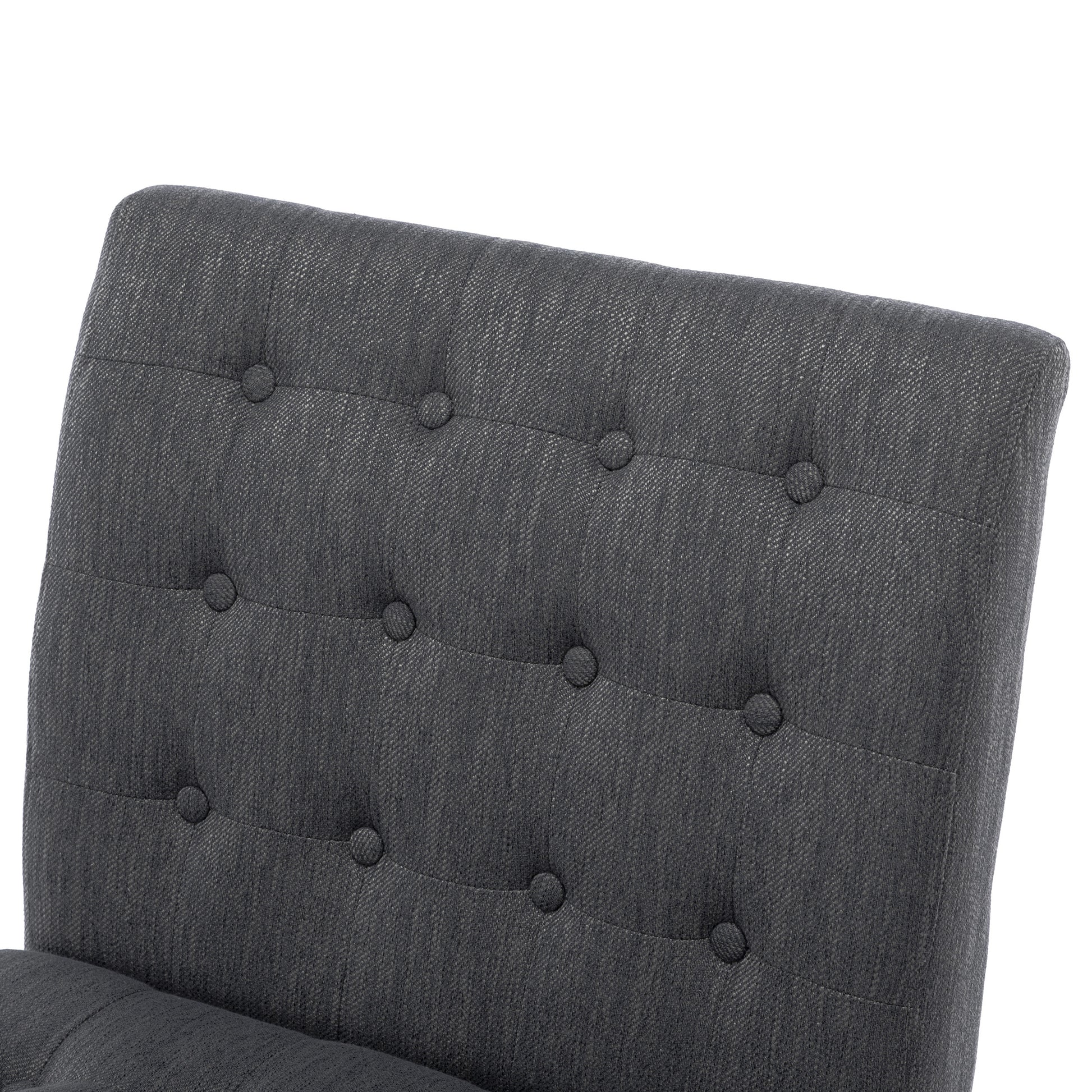 Accent Chair Charcoal Fabric