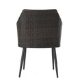 Kennethchair Brown Multi Pe Rattan Iron Waterproof Fabric