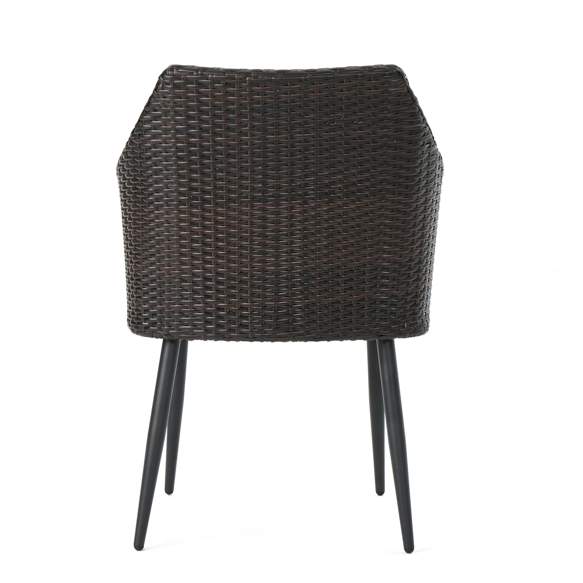 Kennethchair Brown Multi Pe Rattan Iron Waterproof Fabric