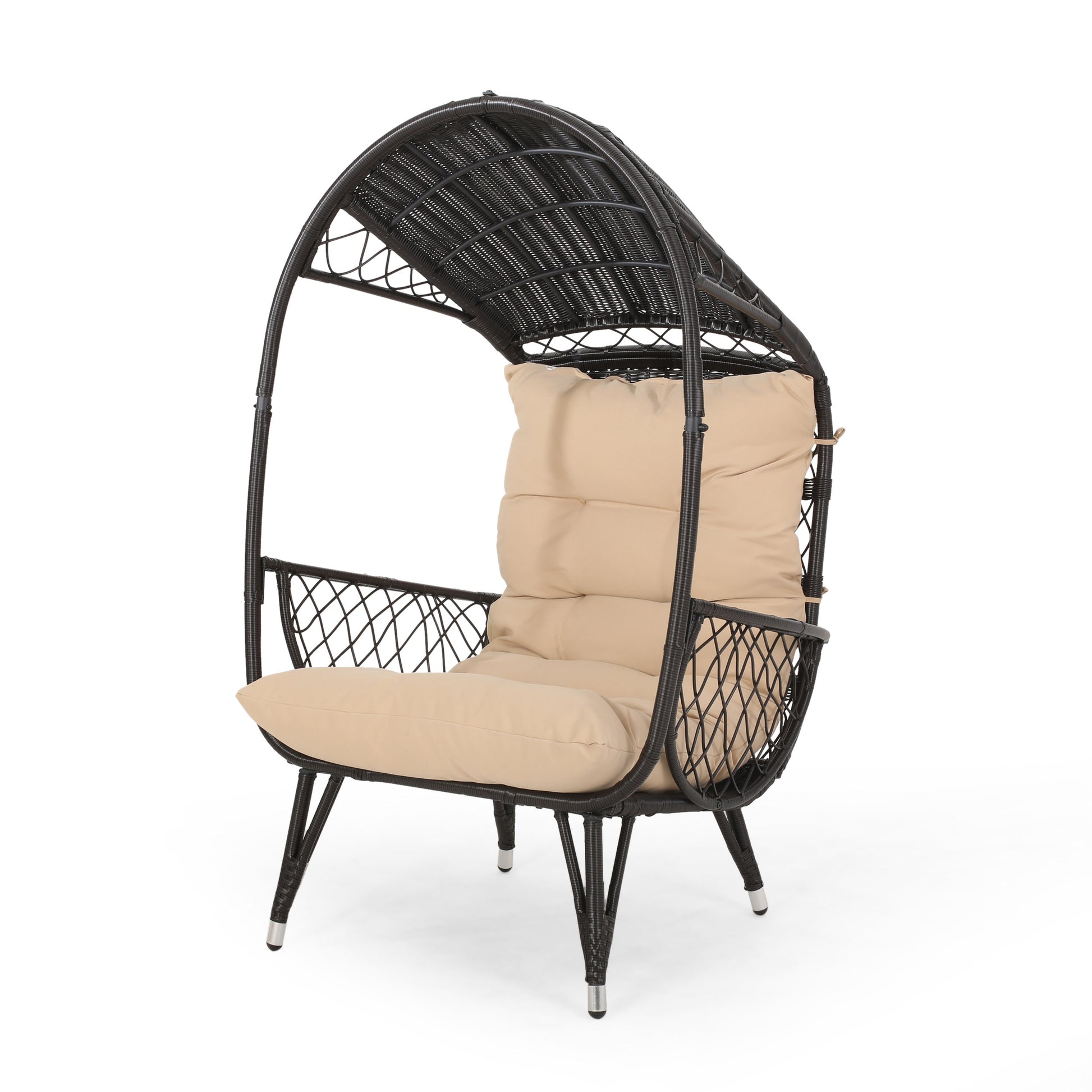 Malia Standing Basket Brown Fabric