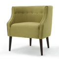 Club Chair Green Fabric
