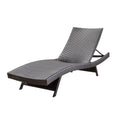 Salem Pe Wicker Chaise Lounge Brown Multi Rattan