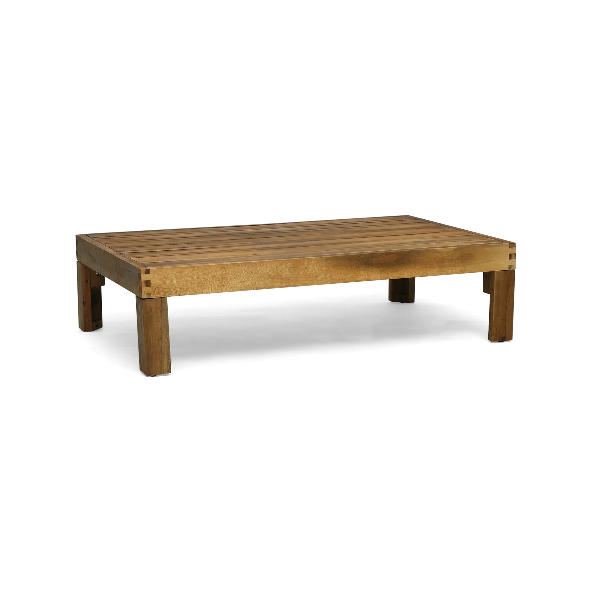 Alcove Lshape Sofa Set, Beige Beige Seats 4 Acacia Wood