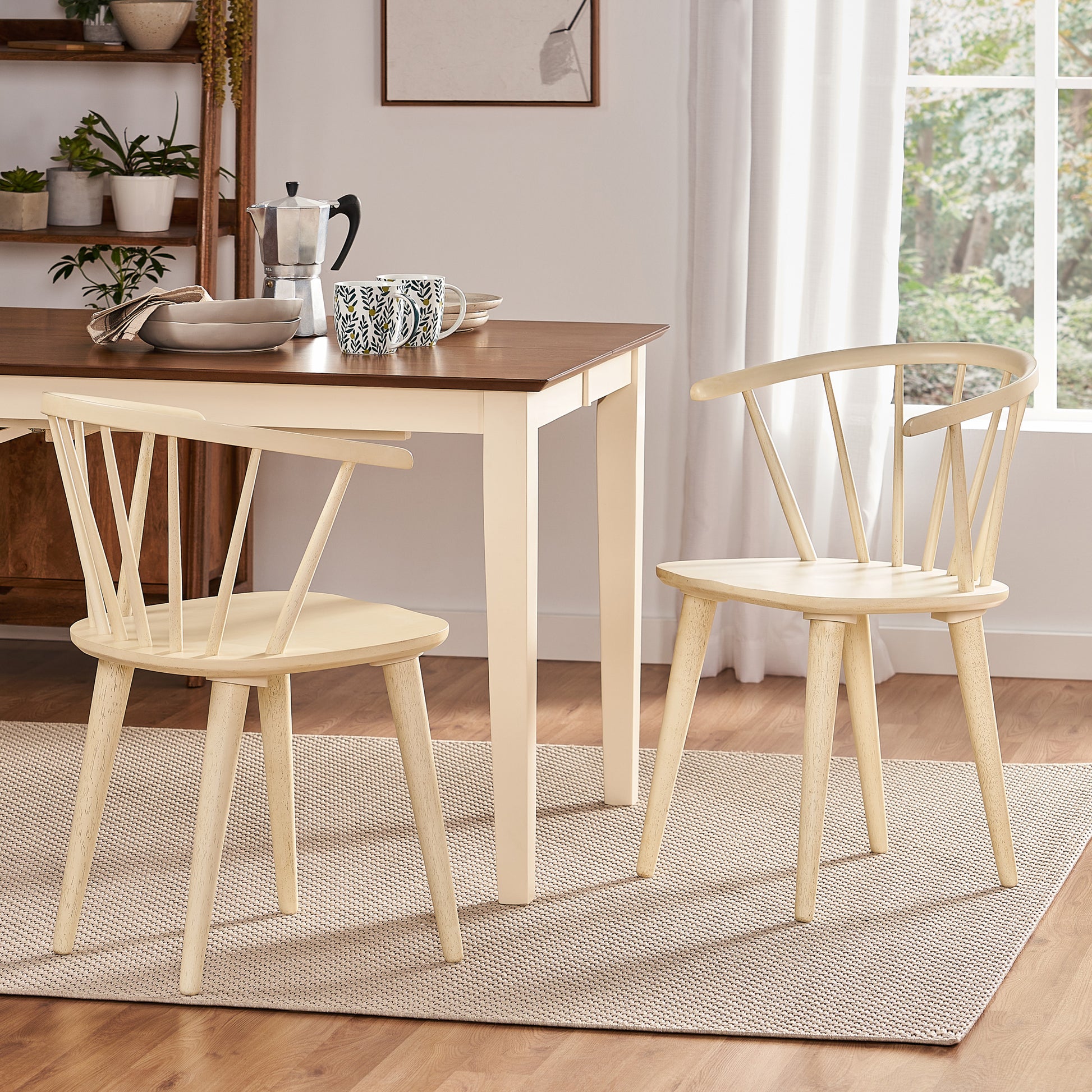 30 Inch Caprail Chair Cream Rubber