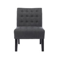 Accent Chair Charcoal Fabric