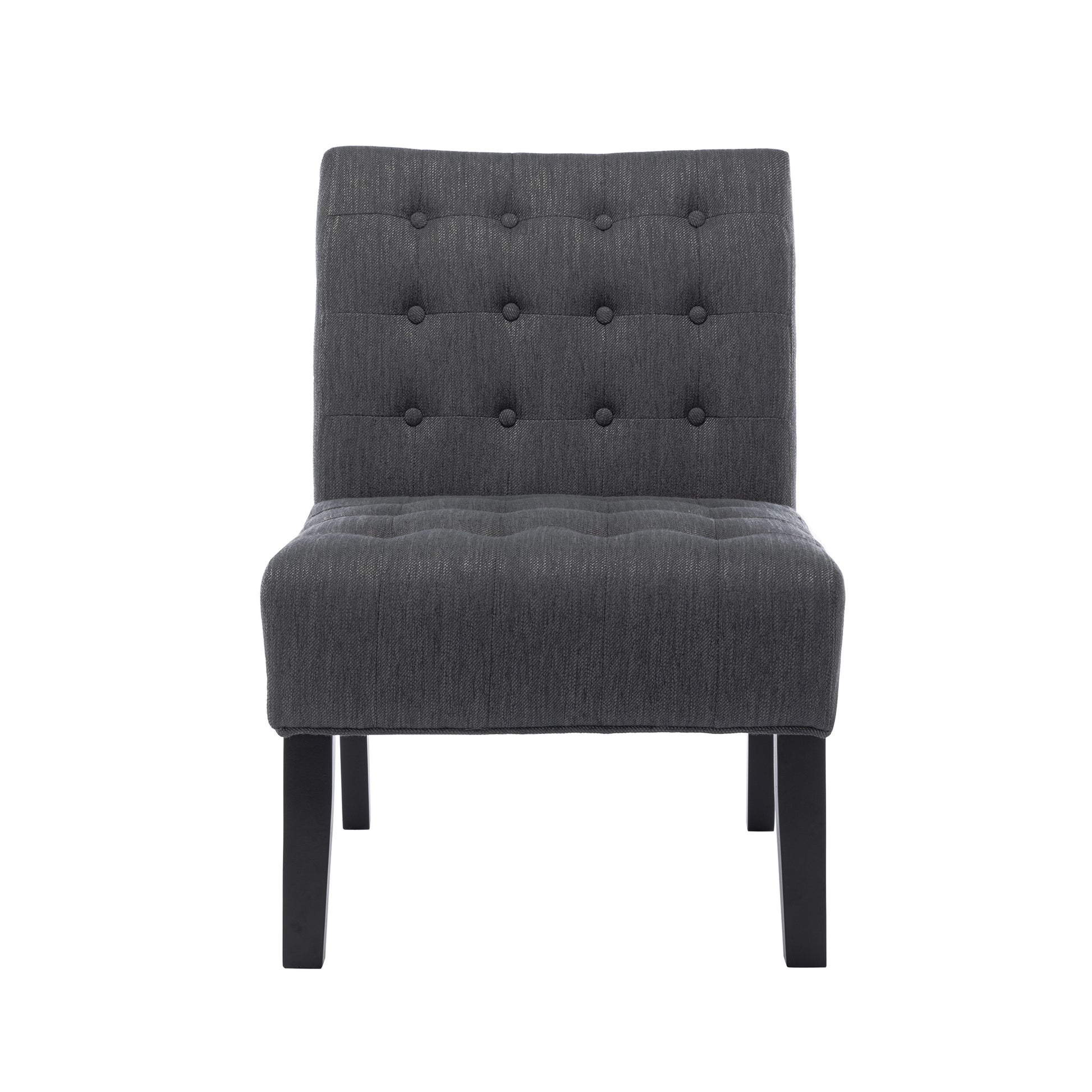 Accent Chair Charcoal Fabric