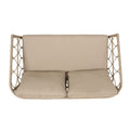 Bruce Seat Brown Pe Rattan Iron Waterproof Fabric
