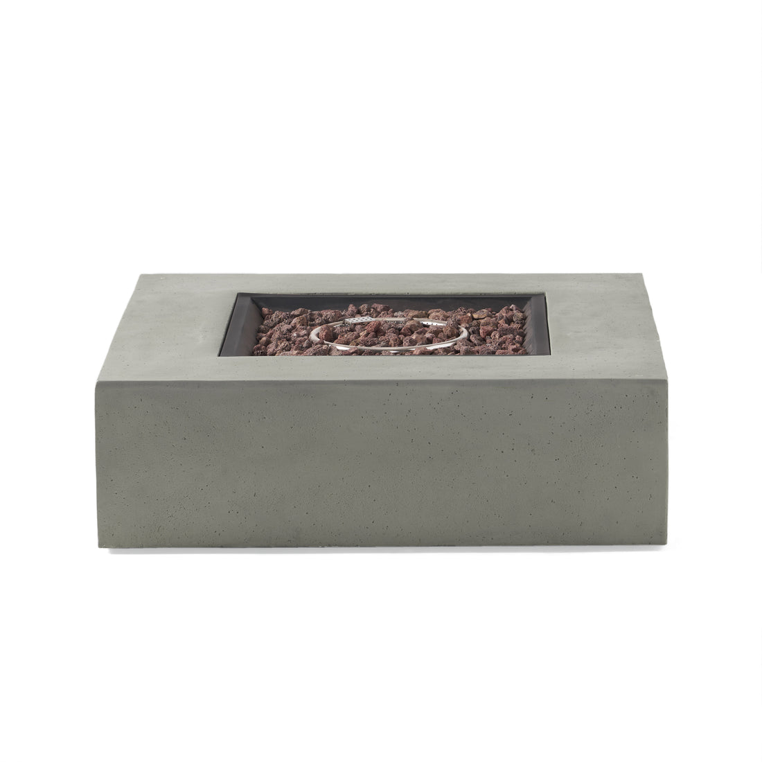50 000 Btu Square Mgo Fire Table Tank Outside Light Grey Magnesium Oxide