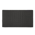 Puerta 4Pc Set Dark Brown Rattan Fabric