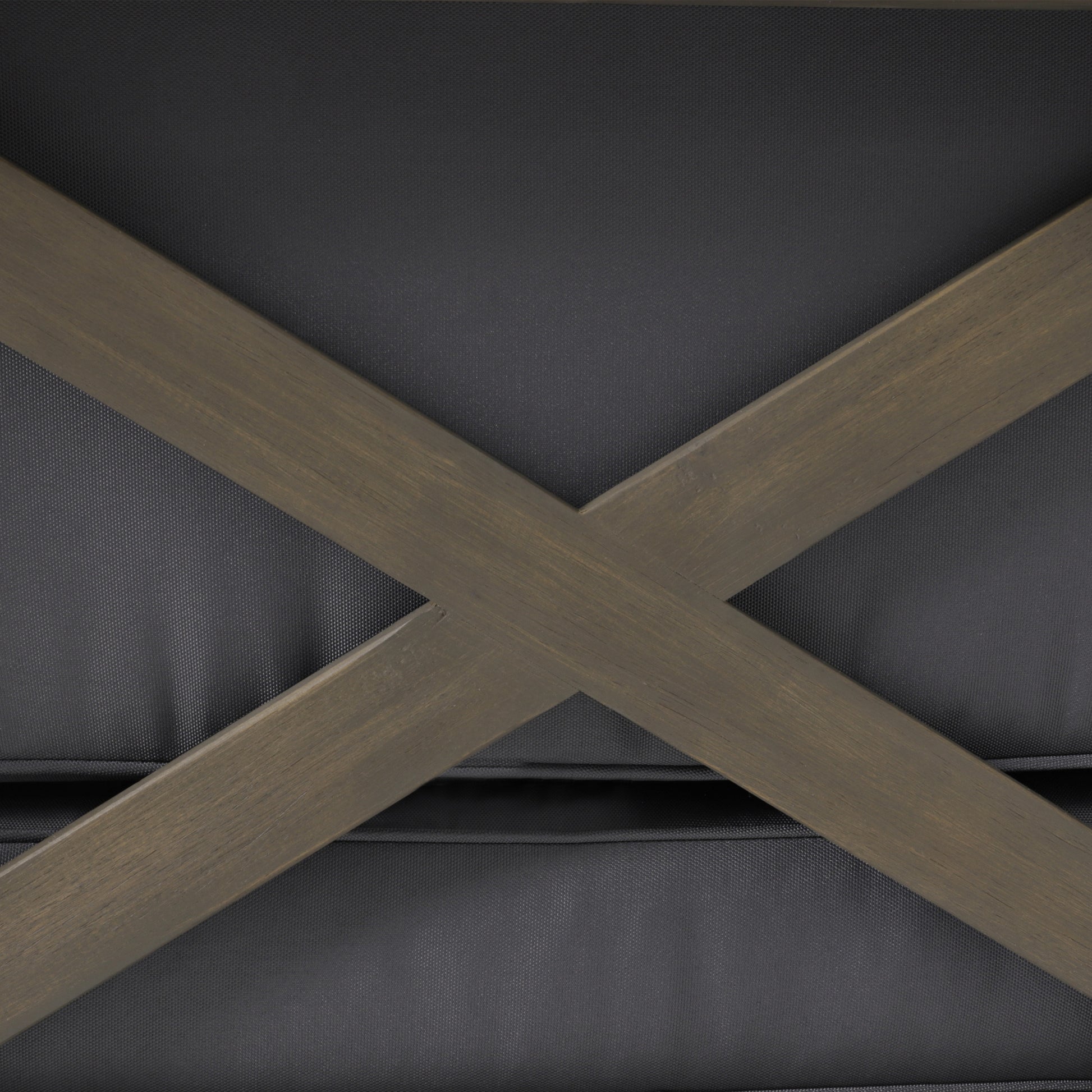 Brava X Back Right Corner Bench Of Set 2 Dark Grey Acacia Wood