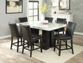 Camila Counter Chair Set Of 2 Black Black Wood