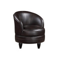 Sophia Swivel Chair Brown Dark Brown Wood