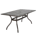 Phoenix Rectangle Table Bronze Aluminium