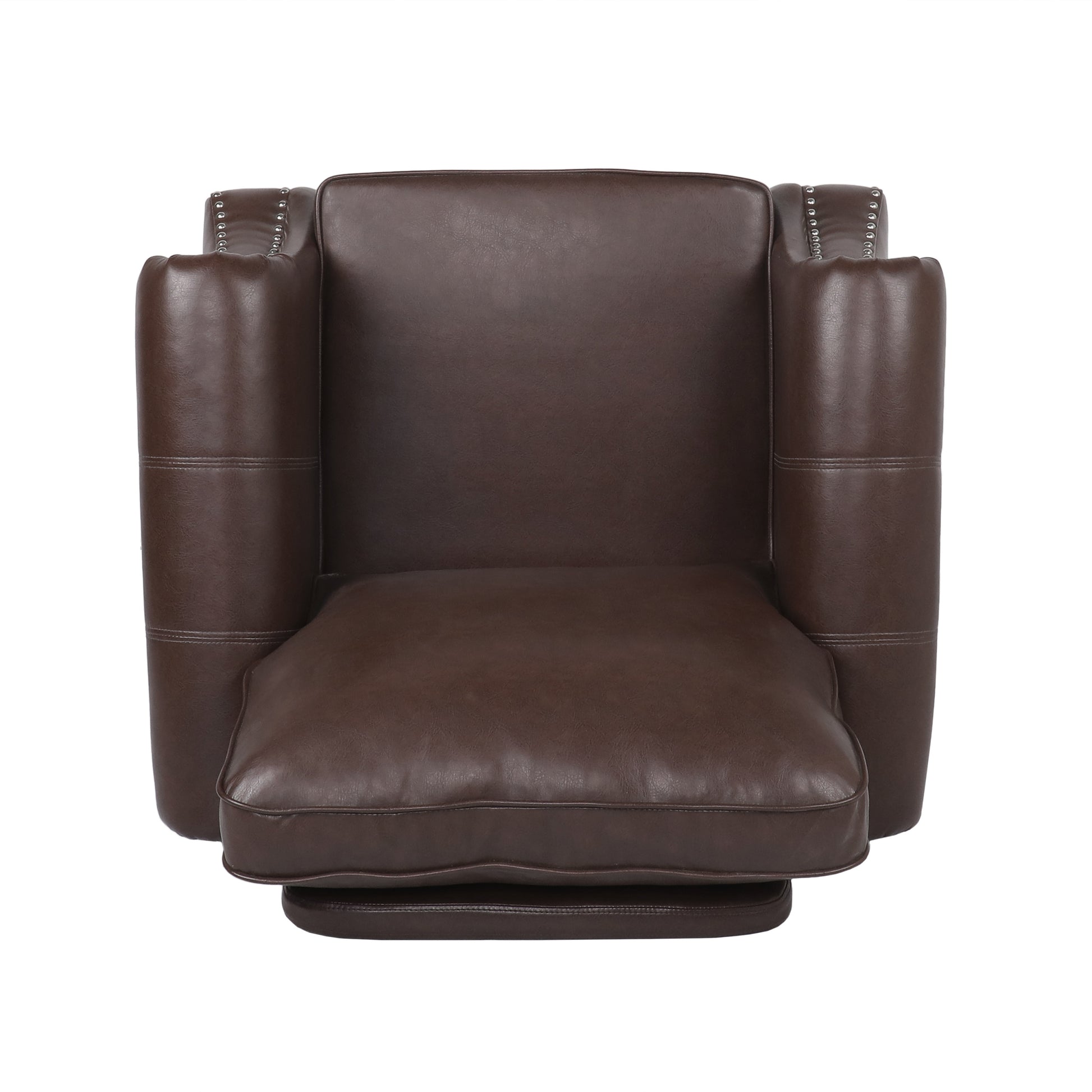 Club Chair Dark Brown Pu