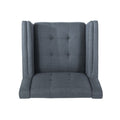 Greenmont Upholstered Armchair Dark Grey Fabric