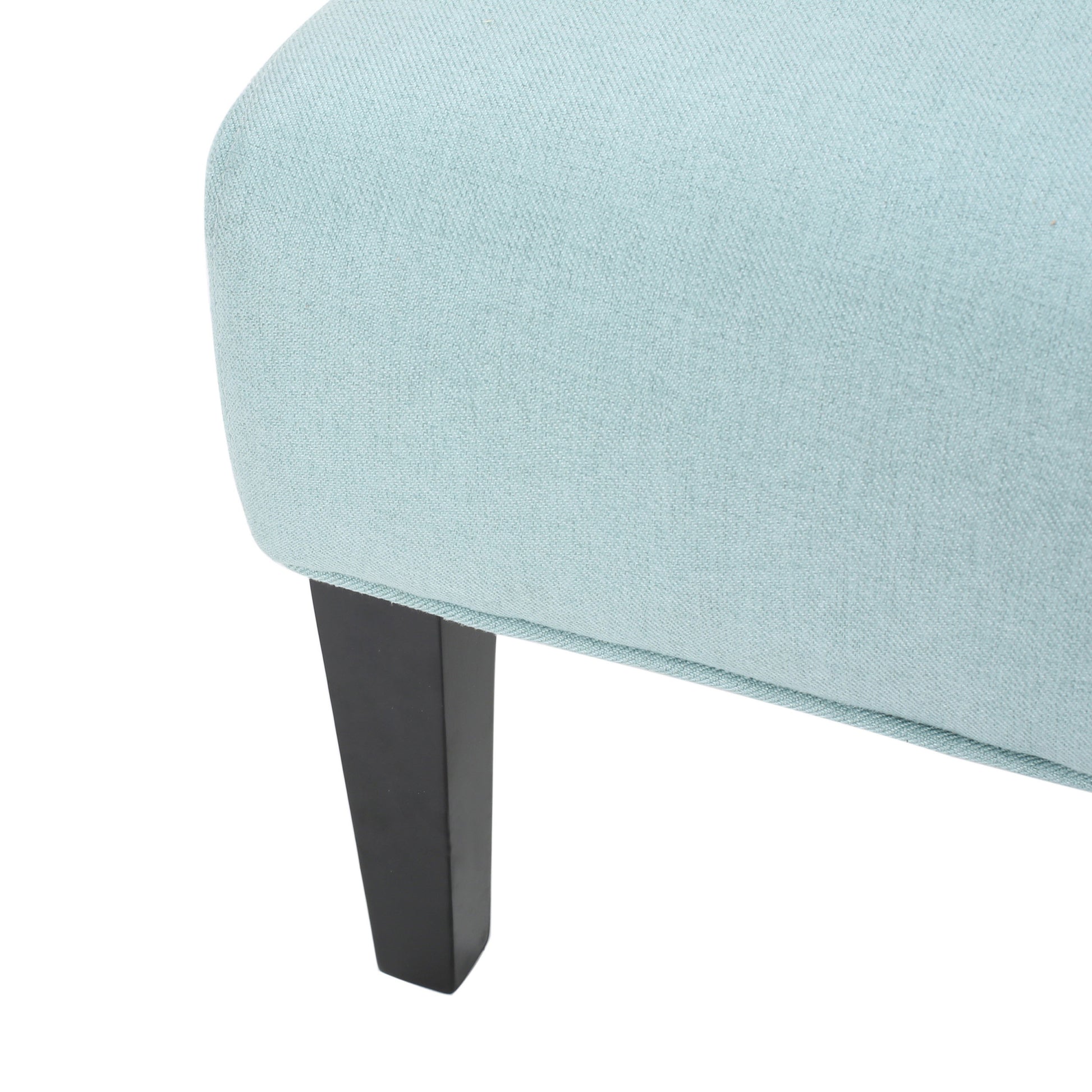 Accent Chair Light Blue Fabric