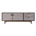 Enderly Media Console W Storage Light Gray 60 69 Inches Mdf