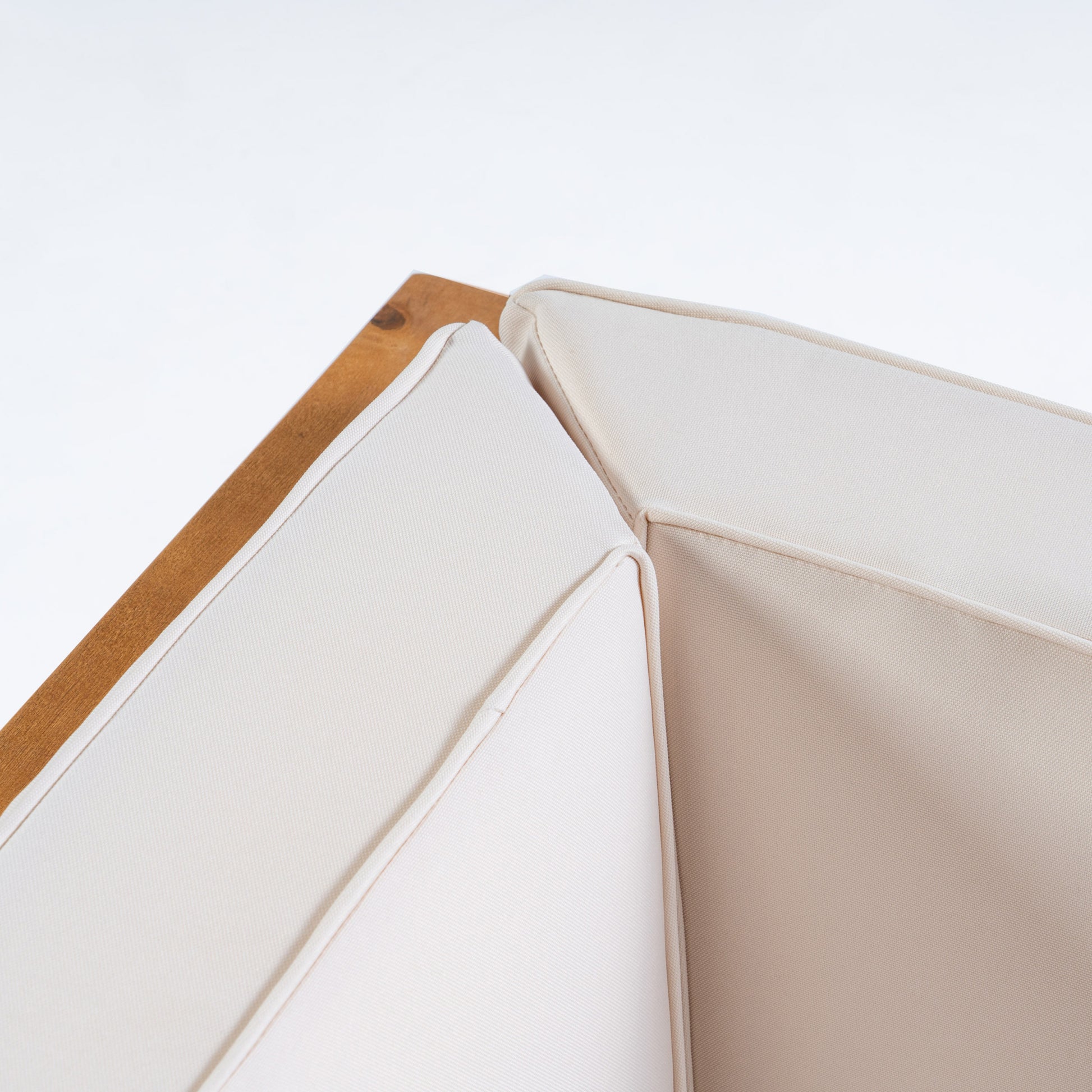 Oana 2 Pieceseat Set, Beige Beige Acacia Wood