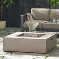 50 000 Btu Square Mgo Fire Table Tank Outside Light Grey Magnesium Oxide