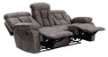 Bogata Recliner Sofa Brown Brown Wood 3 Seat