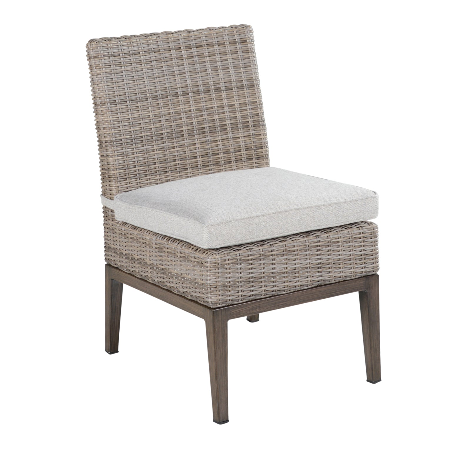 Marina Patio Side Chair Set Of 2 Brown Light Light Brown Wicker