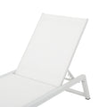 Myers Chaise Lounge Mp1 White Metal Mesh