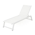 Myers Chaise Lounge Mp1 White Metal Mesh