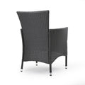 Malta Dining Chair Set Of 2 Grey Wicker