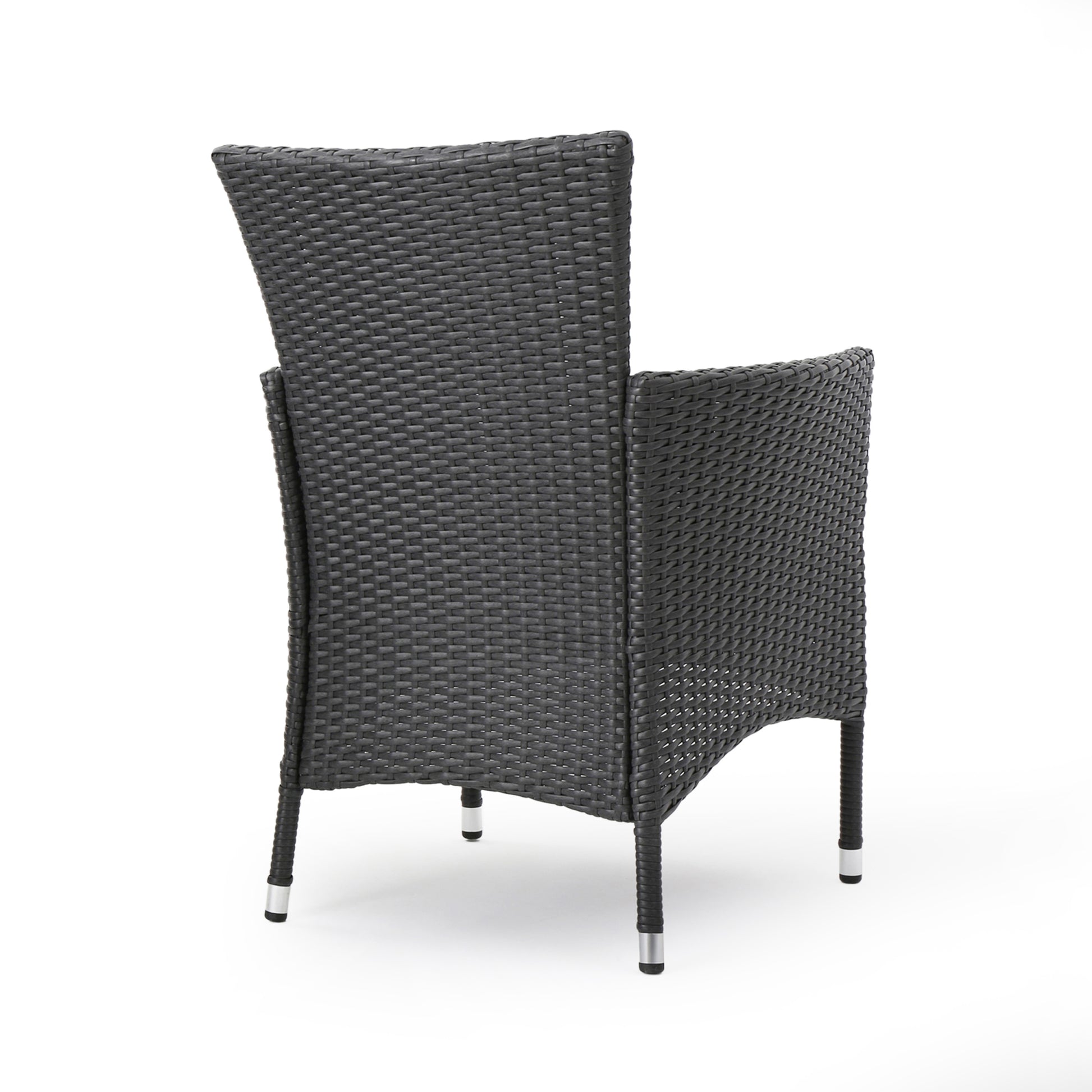 Malta Dining Chair Set Of 2 Grey Wicker