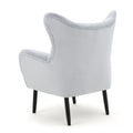 Arm Chair Light Grey Velvet