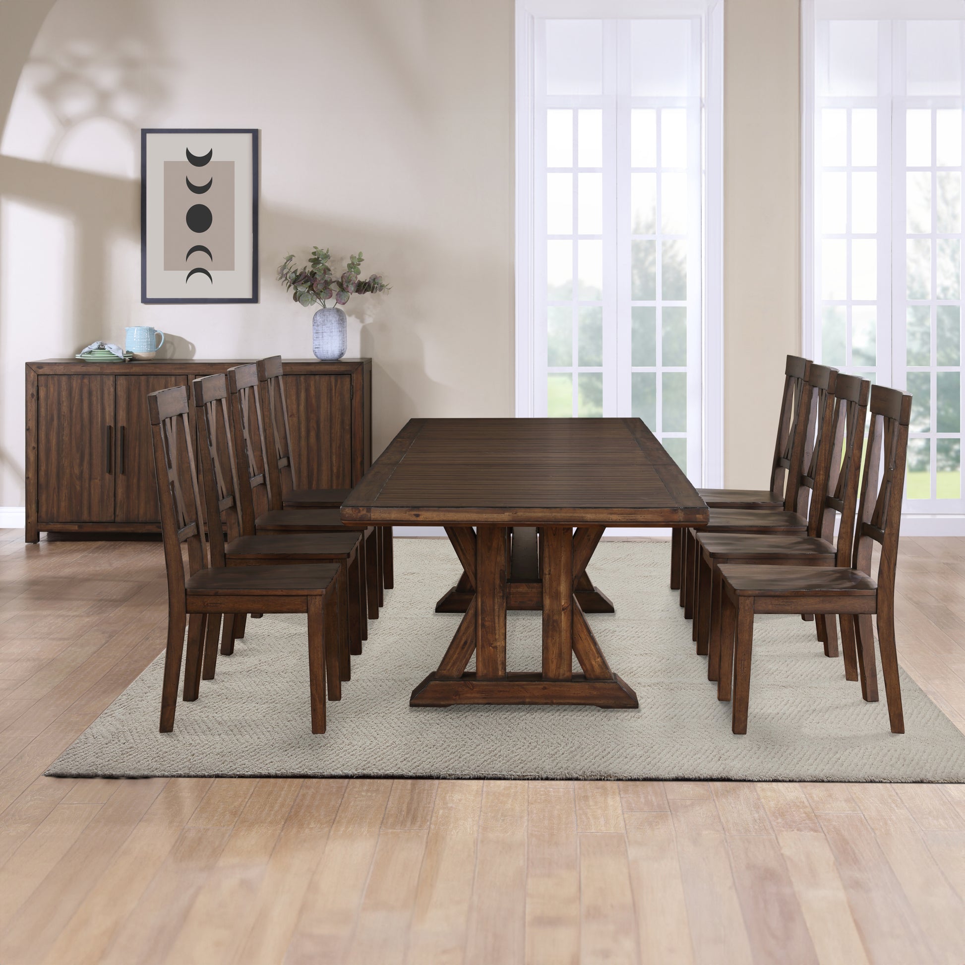 Auburn Side Chair Set Of 2 Dark Brown Dark Brown Wood