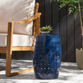 Lilac 12 Side Table Dark Blue Iron