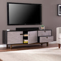 Enderly Media Console W Storage Light Gray 60 69 Inches Mdf
