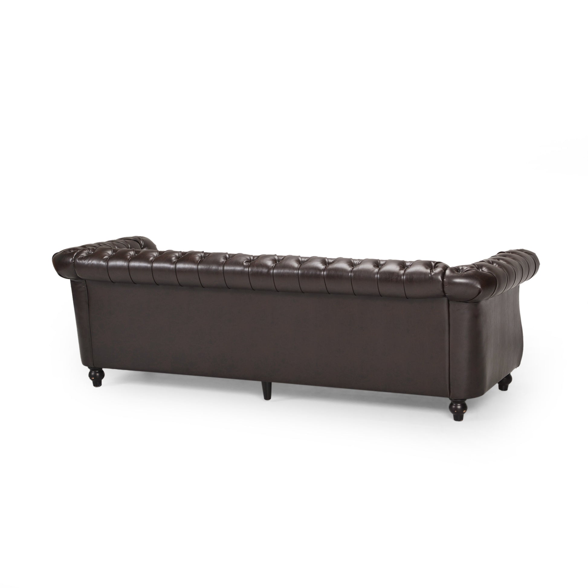 Sofa 3 Seater Brown Pu