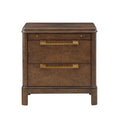 Milan Nightstand Dark Brown Dark Brown Wood