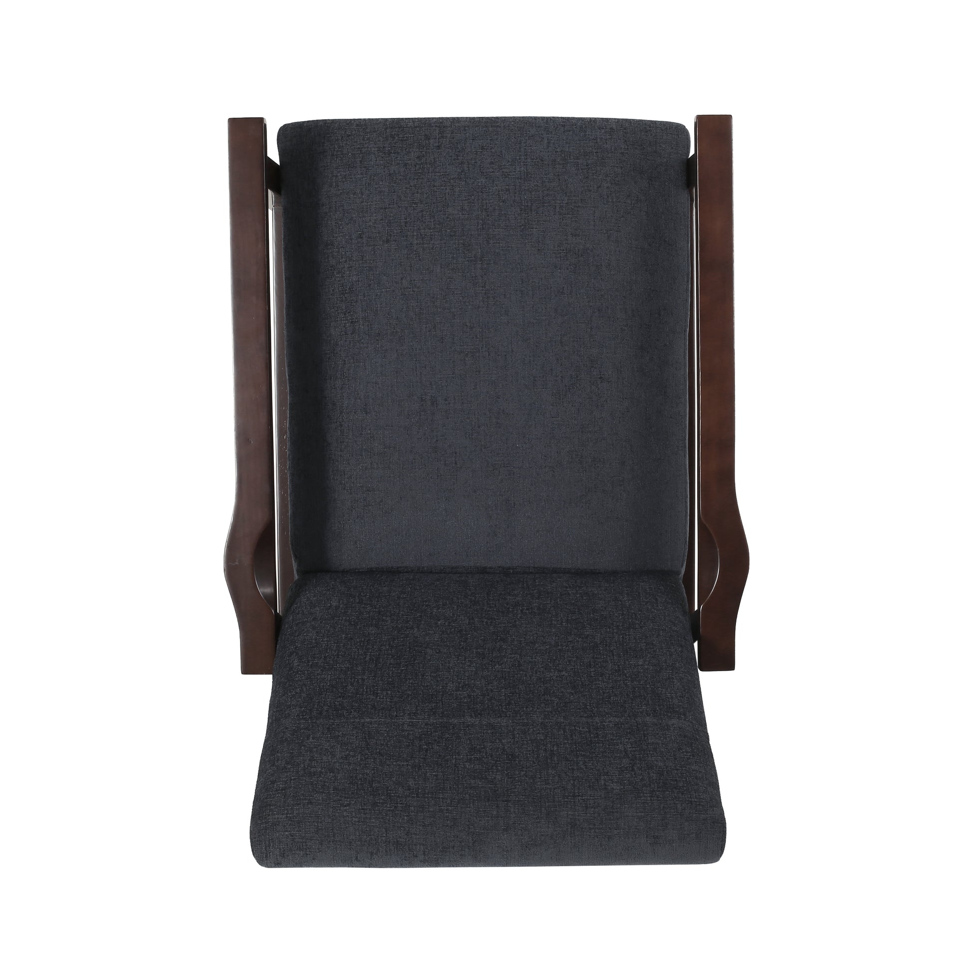 24.75'' Wide Wood Hand Manual Club Recliner Charcoal Fabric
