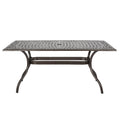 Phoenix Rectangle Table Bronze Aluminium