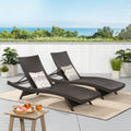 Salem Pe Wicker Chaise Lounge Brown Multi Rattan